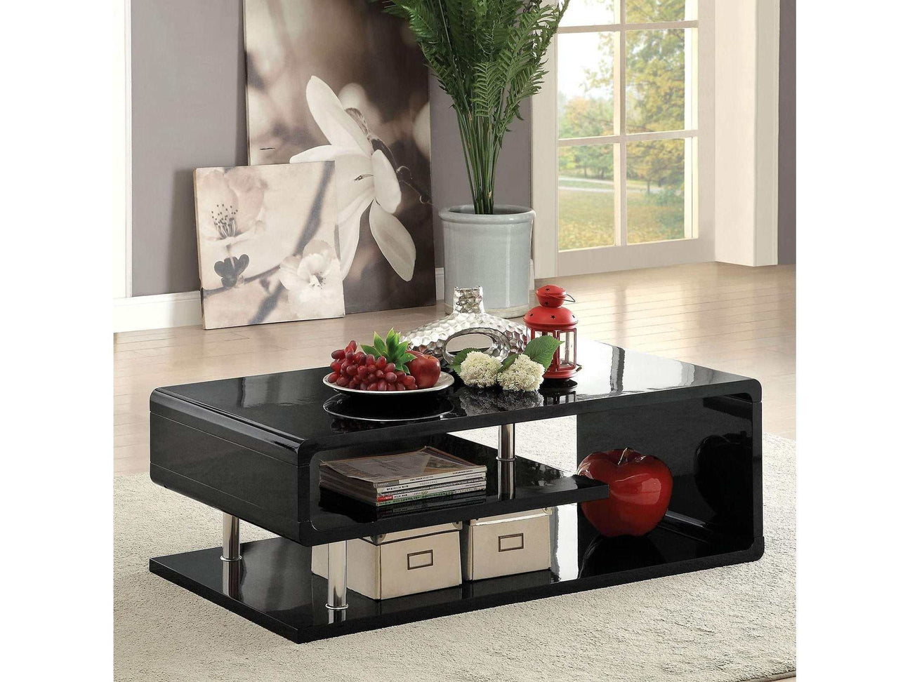 Ninove Black Coffee Table - Ornate Home