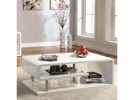 Ninove White Coffee Table - Ornate Home
