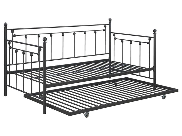 Nocus Gunmetal Twin Daybed W/ Trundle - Ornate Home