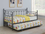 Nocus Gunmetal Twin Daybed W/ Trundle - Ornate Home