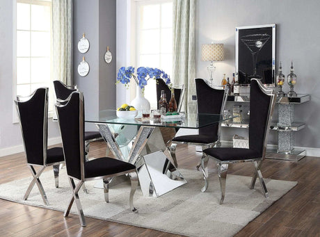 Noralie Dining Table V Shape Base - Ornate Home