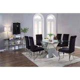 Noralie Dining Table V Shape Base - Ornate Home