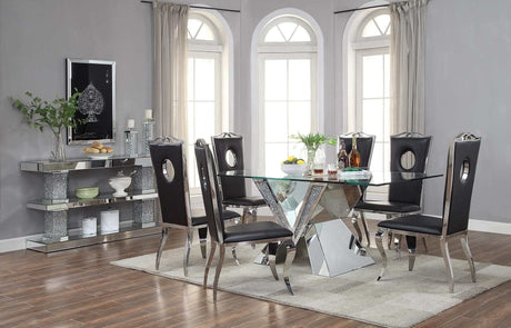 Noralie Dining Table V Shape Base - Ornate Home