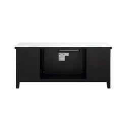 Noralie Mirrored & Faux Diamonds TV Stand w/ Fireplace Insert - Ornate Home