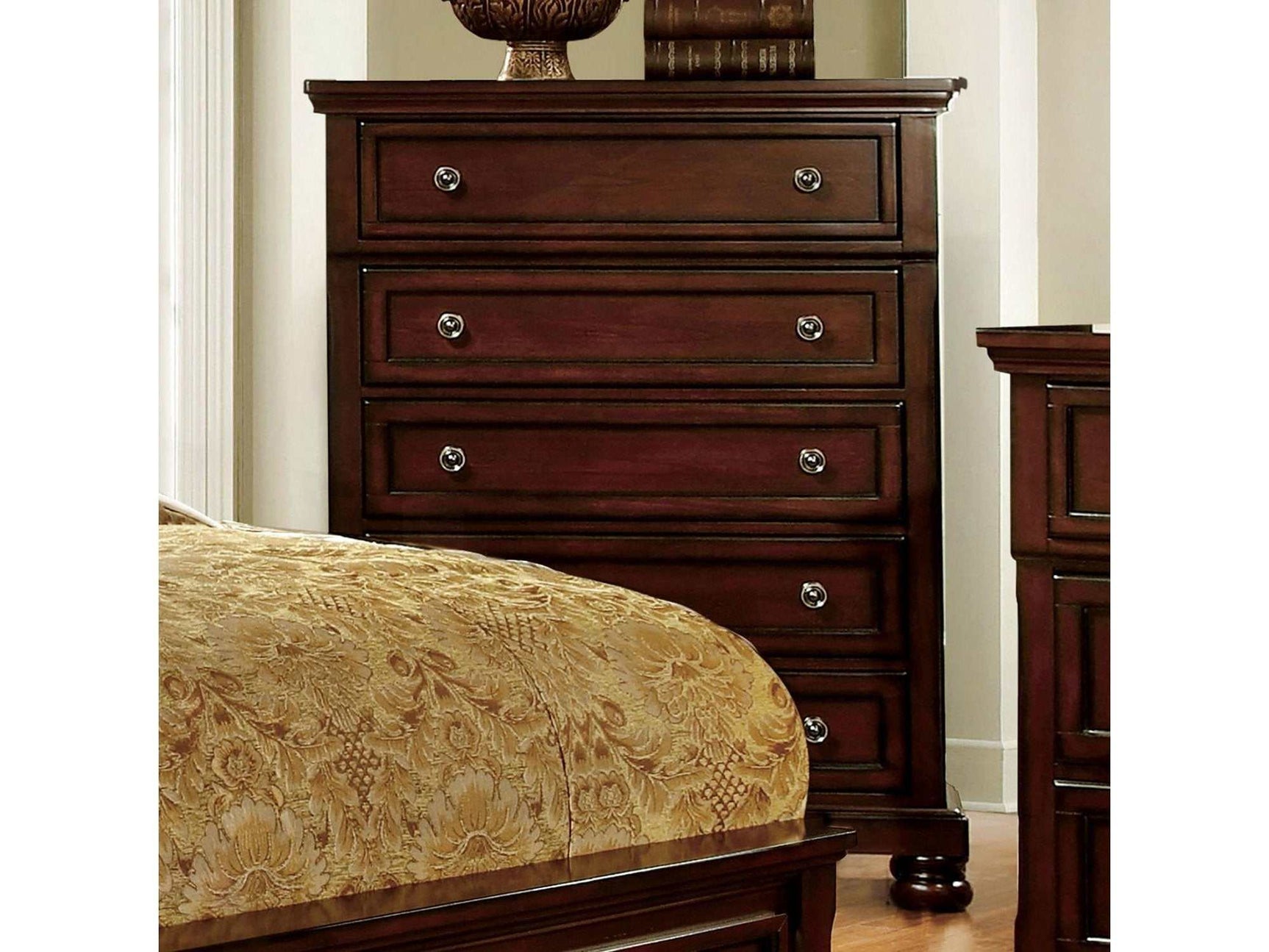 Northville Dark Cherry Chest - Ornate Home