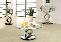Nova Satin Plated & Black Sofa Table - Ornate Home
