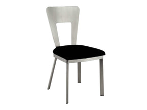 Nova Silver & Black Dining Chair (Set of 2) - Ornate Home