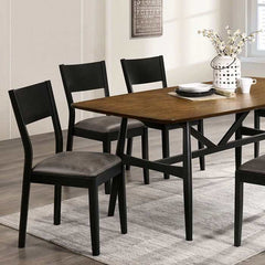 Oberwil Antique Oak & Black Dining Room Set - Ornate Home