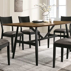 Oberwil Antique Oak & Black Dining Room Set - Ornate Home