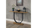 Olbia Rustic Oak/Sand Black Sofa Table - Ornate Home
