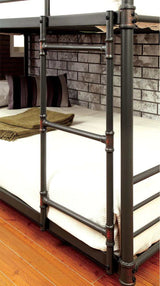 Olga I Antique Black Triple Bunk Bed - Ornate Home