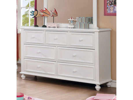 Olivia White Dresser - Ornate Home