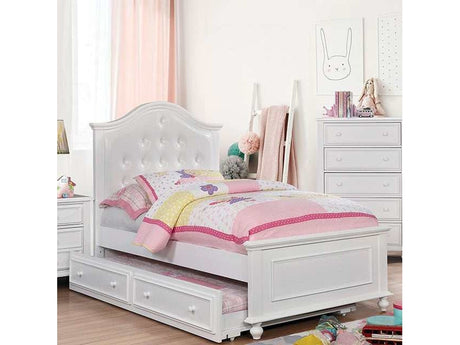 Olivia White Full Bed - Ornate Home