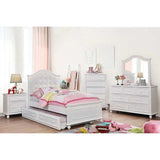 Olivia White Twin Bed - Ornate Home