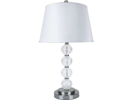 Oona White/Clear Table Lamp (Set of 2) - Ornate Home
