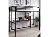 Opal III Black Twin Loft Bed - Ornate Home