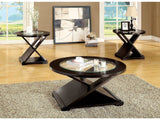 Orbe Espresso 3pc Coffee Table Set - Ornate Home
