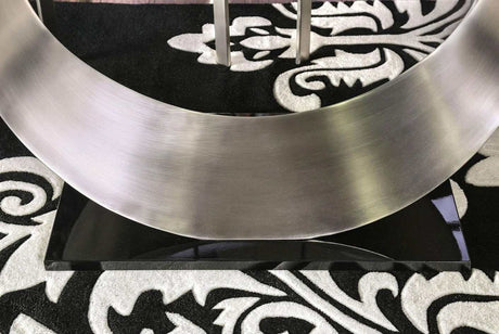 Orla Silver & Black Dining Room Table - Ornate Home