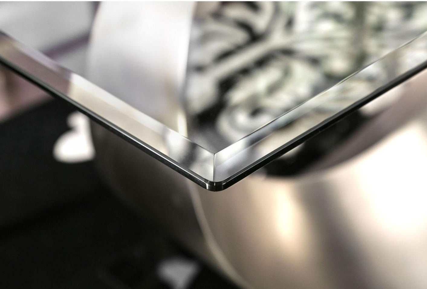 Orla Silver & Black Dining Room Table - Ornate Home