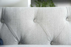 Ornella Light Gray & Blue L Shape Sectional Sofa - Ornate Home