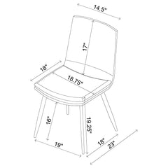Ortega Coffee Side Chair (Set of 2) - Ornate Home