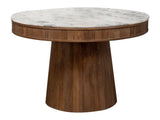 Ortega White / Natural Dining Table - Ornate Home