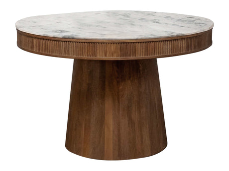 Ortega White / Natural Dining Table - Ornate Home