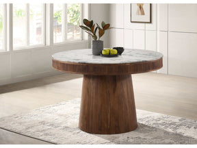 Ortega White / Natural Dining Table - Ornate Home