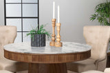 Ortega White / Natural Dining Table - Ornate Home