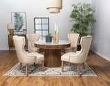 Ortega White / Natural Dining Table - Ornate Home