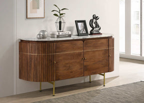 Ortega White / Natural Sideboard - Ornate Home