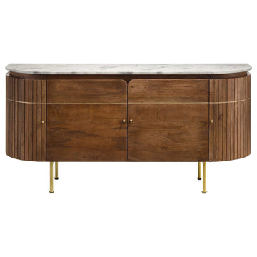 Ortega White / Natural Sideboard - Ornate Home