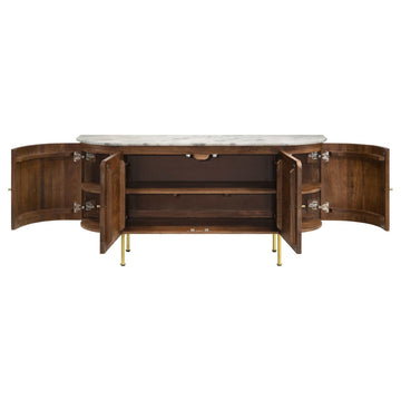 Ortega White / Natural Sideboard - Ornate Home