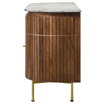Ortega White / Natural Sideboard - Ornate Home