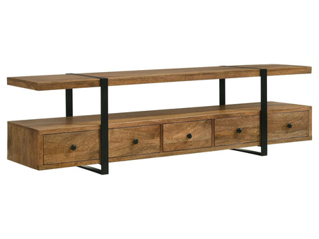 Otto Brown / Gunmetal 7 " Tv Stand - Ornate Home