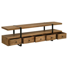 Otto Brown / Gunmetal 7 " Tv Stand - Ornate Home