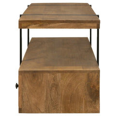 Otto Brown / Gunmetal 7 " Tv Stand - Ornate Home