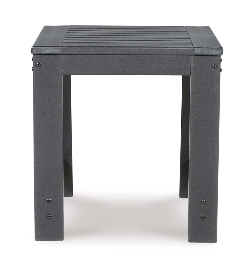 Amora Charcoal Gray Outdoor End Table - Ornate Home