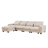 Pacific Modern Reversible Sectional Sofa Set Beige - Ornate Home