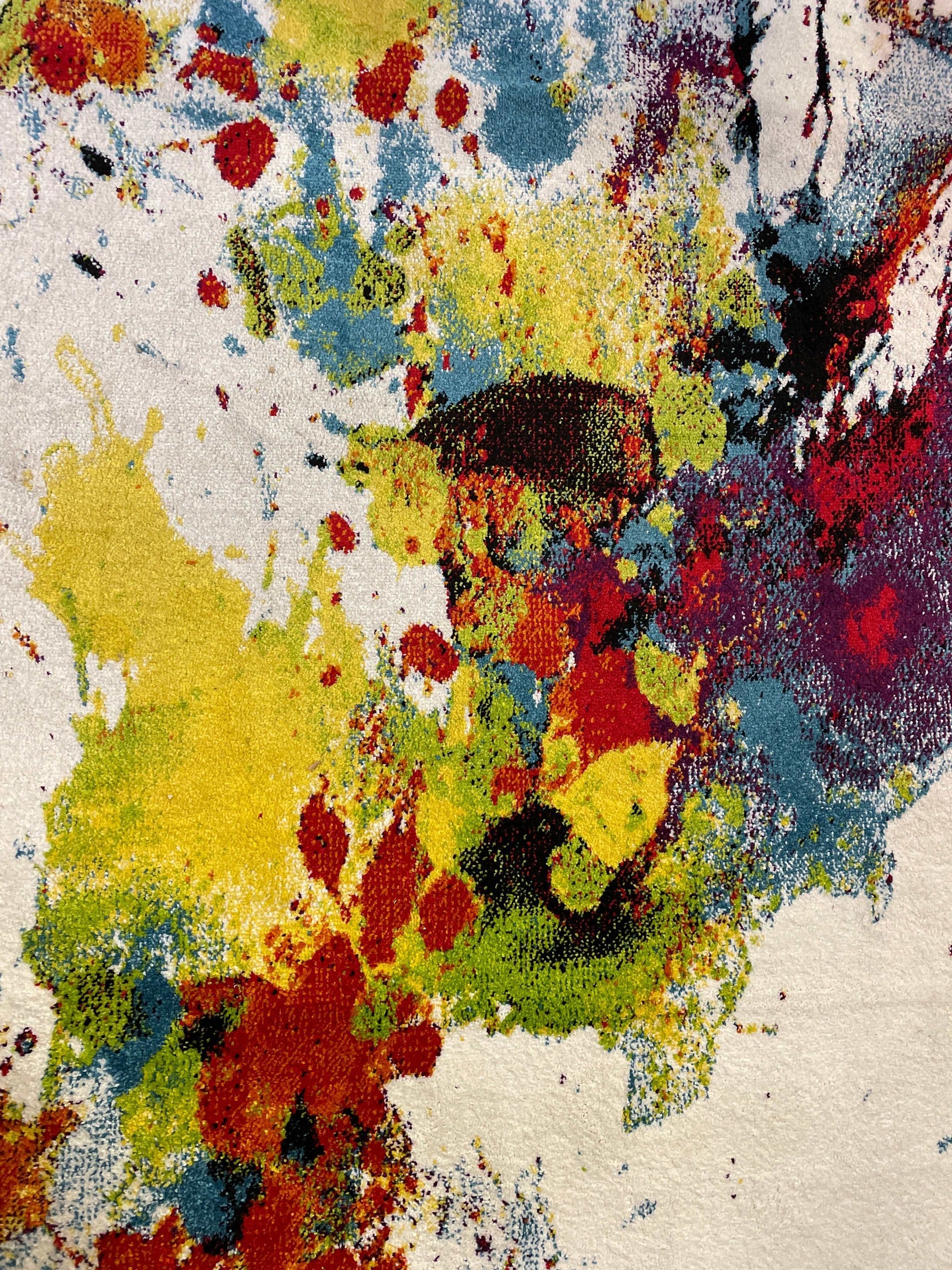 Paint Splash Rug w/ 3 Size Options - Ornate Home