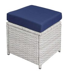 Paitalyi Blue & White Patio Set 9pc - Ornate Home