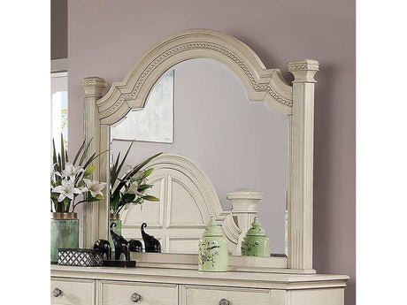 Pamphilos Antique White Mirror - Ornate Home