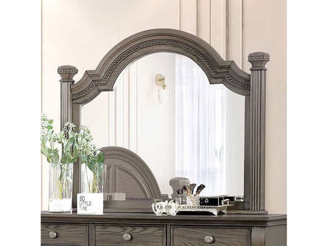 Pamphilos Gray Mirror - Ornate Home