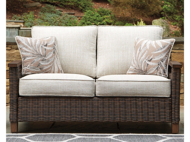 Paradise Trail Outdoor Loveseat w/ Cushion - Ornate Home