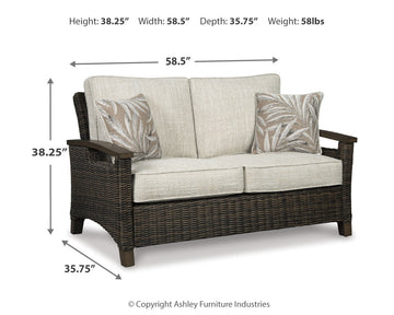Paradise Trail Outdoor Loveseat w/ Cushion - Ornate Home