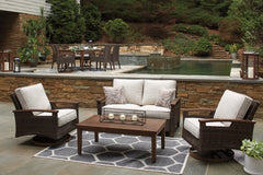 Paradise Trail Outdoor Loveseat w/ Cushion - Ornate Home