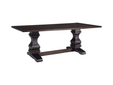 Parkins Rustic Espresso Dining Table - Ornate Home