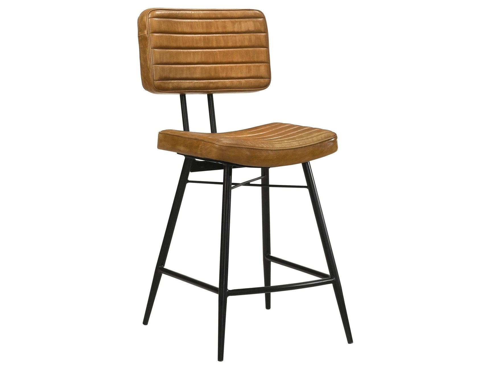 Partridge Antique Camel / Black Counter Stool (Set of 2) - Ornate Home