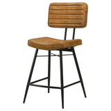 Partridge Antique Camel / Black Counter Stool (Set of 2) - Ornate Home
