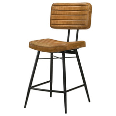 Partridge Antique Camel / Black Counter Stool (Set of 2) - Ornate Home